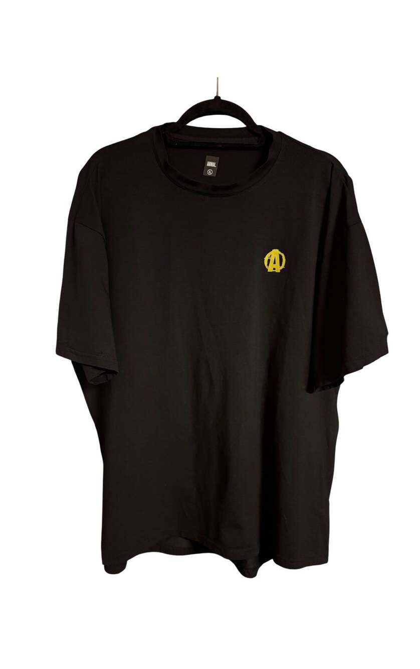 Animal T-Shirt Size XL Black Cotton Spandex Gym Logo